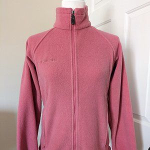 Columbia zip up jacket pink size S fleece
